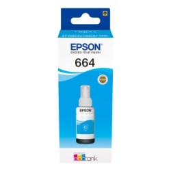 EPSON CARTUCCIA D\'INCHIOSTRO CIANO C13T664240 664 7500 COPIE 70ML ORIGINALE