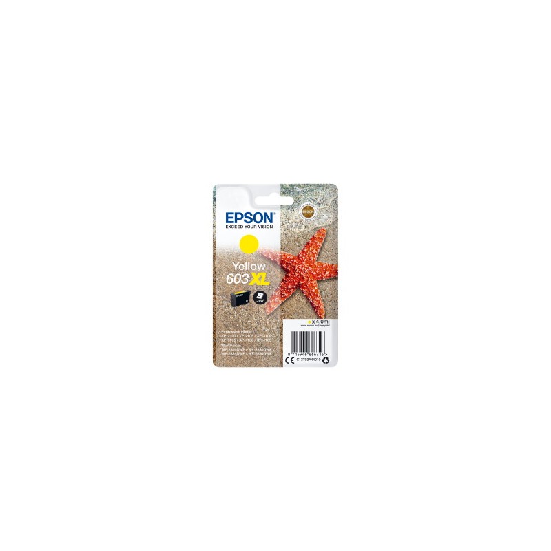 EPSON CARTUCCIA D\'INCHIOSTRO GIALLO C13T03A44010 603XL 350 COPIE ORIGINALE EPSON CARTUCCIA D\'INCHIOSTRO GIALLO C13T03A44010 603XL 350 COPIE ORIGINALE