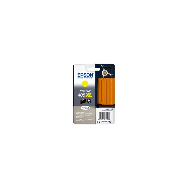 EPSON CARTUCCIA D\'INCHIOSTRO GIALLO C13T05H44010 405 XL 1100 COPIE 14,7ML ORIGINALE EPSON CARTUCCIA D\'INCHIOSTRO GIALLO C13T05H44010 405 XL 1100 COPIE 14,7ML ORIGINALE