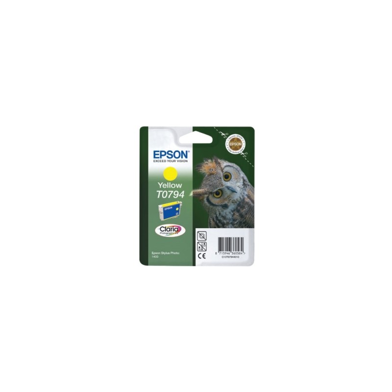EPSON CARTUCCIA D\'INCHIOSTRO GIALLO C13T07944010 T0794 885 COPIE 11ML ORIGINALE
