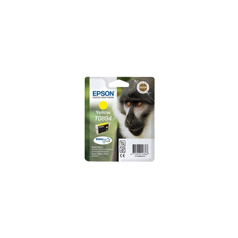 EPSON CARTUCCIA D\'INCHIOSTRO GIALLO C13T08944011 T0894 225 COPIE 3,5ML ORIGINALE