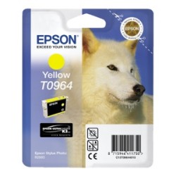 EPSON CARTUCCIA D\'INCHIOSTRO GIALLO C13T09644010 T0964 890 COPIE 11,4ML ORIGINALE