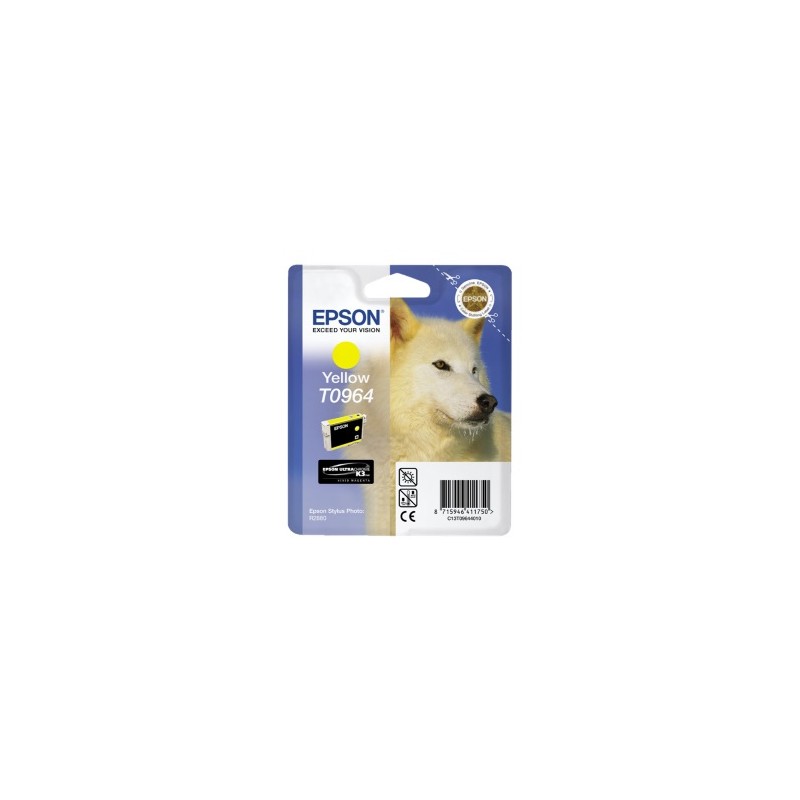 EPSON CARTUCCIA D\'INCHIOSTRO GIALLO C13T09644010 T0964 890 COPIE 11,4ML ORIGINALE