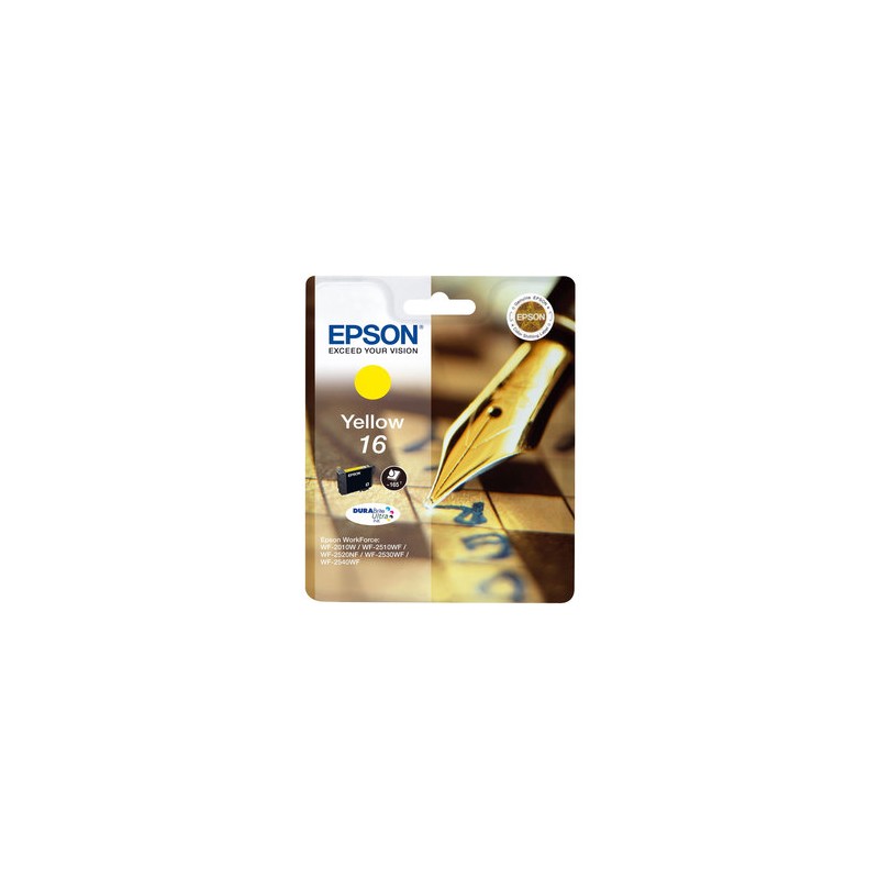 EPSON CARTUCCIA D\'INCHIOSTRO GIALLO C13T16244012 T1624 165 COPIE 3,1ML STANDARD ORIGINALE