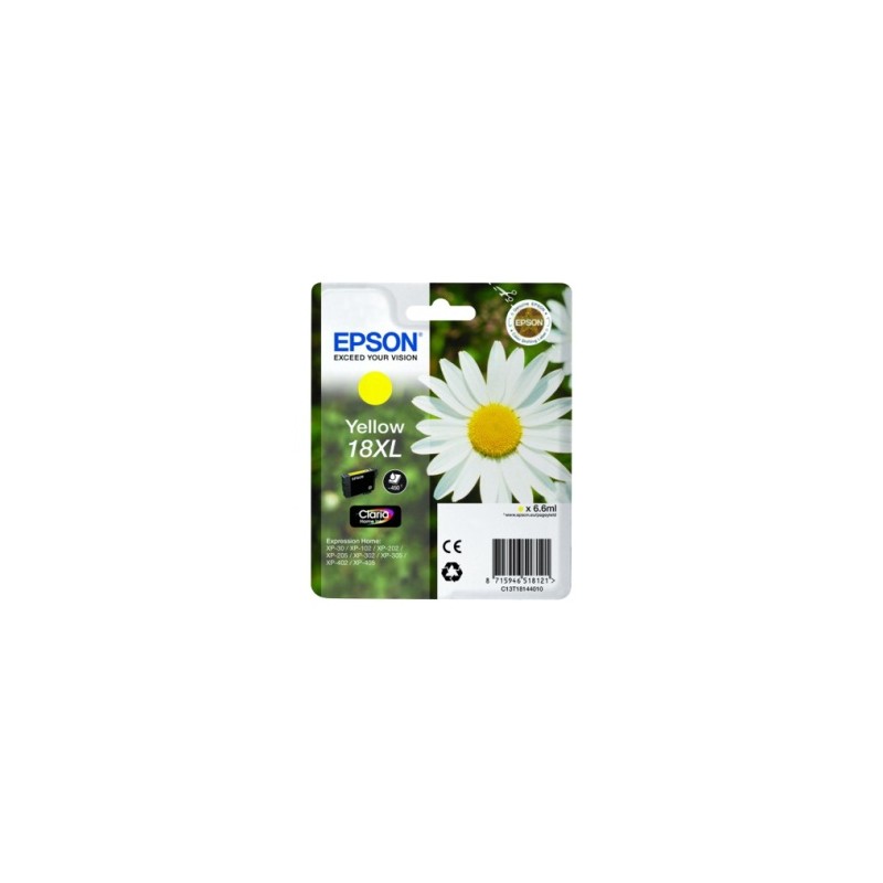 EPSON CARTUCCIA D\'INCHIOSTRO GIALLO C13T18144012 T1814 450 COPIE 6,6ML CARTUCCIE DÂ´INCHIO ORIGINALE
