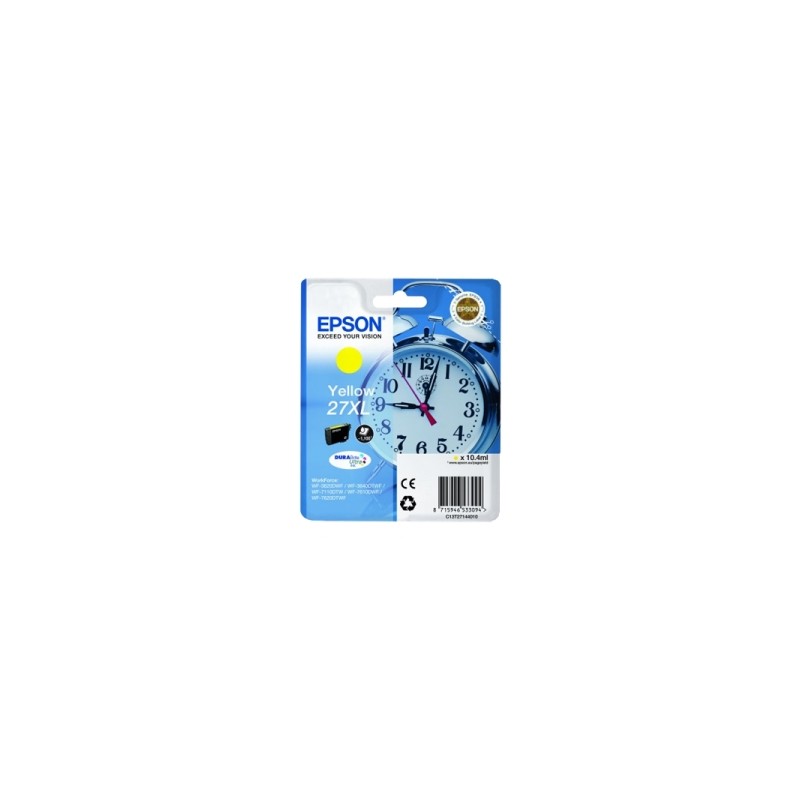 EPSON CARTUCCIA D\'INCHIOSTRO GIALLO C13T27144012 T2714 1100 COPIE 10,4ML XL ORIGINALE EPSON CARTUCCIA D\'INCHIOSTRO GIALLO C13T27144012 T2714 1100 COPIE 10,4ML XL ORIGINALE