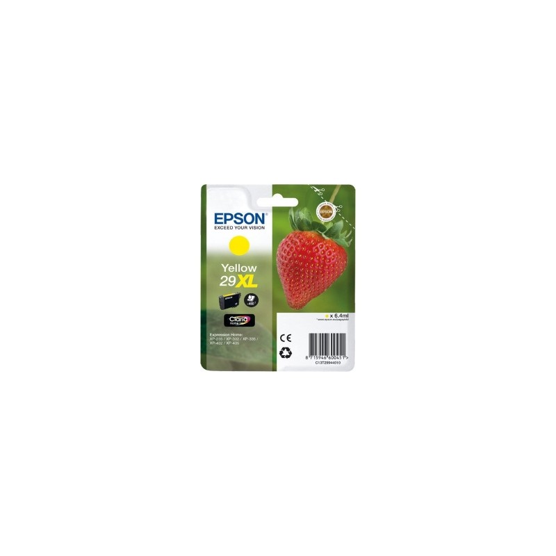 EPSON CARTUCCIA D\'INCHIOSTRO GIALLO C13T29944012 T2994 450 COPIE 6,4ML XL ORIGINALE EPSON CARTUCCIA D\'INCHIOSTRO GIALLO C13T29944012 T2994 450 COPIE 6,4ML XL ORIGINALE