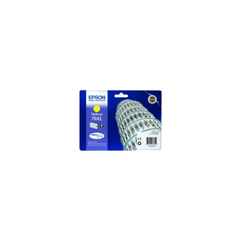 EPSON CARTUCCIA D\'INCHIOSTRO GIALLO C13T79044010 T7904 2000 COPIE 17,1ML 79XL ORIGINALE EPSON CARTUCCIA D\'INCHIOSTRO GIALLO C13T79044010 T7904 2000 COPIE 17,1ML 79XL ORIGINALE