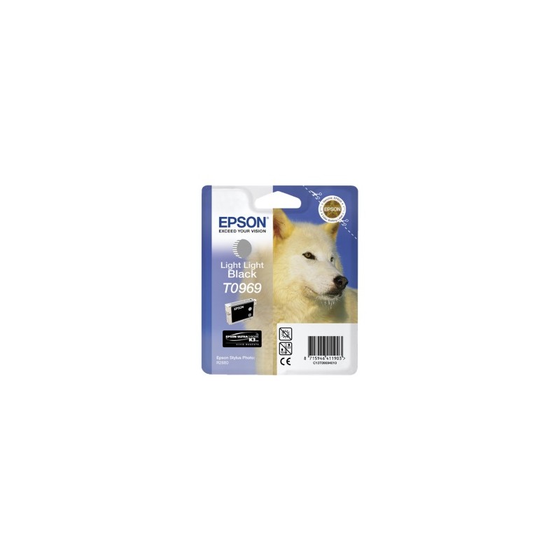 EPSON CARTUCCIA D\'INCHIOSTRO LIGHTLIGHTBLACK C13T09694010 T0969 6065 COPIE 11,4ML ORIGINALE EPSON CARTUCCIA D\'INCHIOSTRO LIGHTLIGHTBLACK C13T09694010 T0969 6065 COPIE 11,4ML ORIGINALE