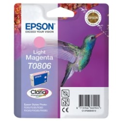 EPSON CARTUCCIA D\'INCHIOSTRO MAGENTA (CHIARO) C13T08064011 T0806 620 COPIE 7,4ML ORIGINALE