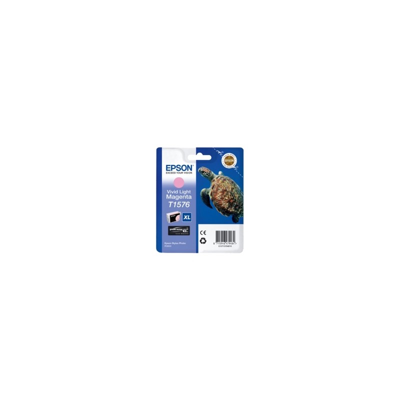 EPSON CARTUCCIA D\'INCHIOSTRO MAGENTA (CHIARO) C13T15764010 T1576 2300 COPIE 25,9ML ORIGINALE EPSON CARTUCCIA D\'INCHIOSTRO MAGENTA (CHIARO) C13T15764010 T1576 2300 COPIE 25,9ML ORIGINALE