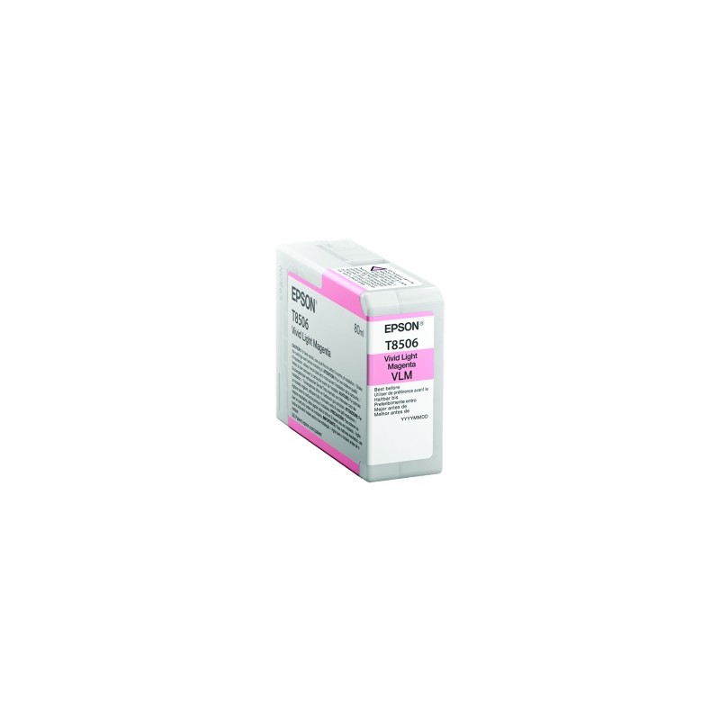 EPSON CARTUCCIA D\'INCHIOSTRO MAGENTA (CHIARO) C13T850600 T8506 80ML ORIGINALE EPSON CARTUCCIA D\'INCHIOSTRO MAGENTA (CHIARO) C13T850600 T8506 80ML ORIGINALE