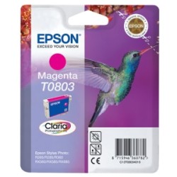 EPSON CARTUCCIA D\'INCHIOSTRO MAGENTA C13T08034011 T0803 460 COPIE 7,4ML ORIGINALE