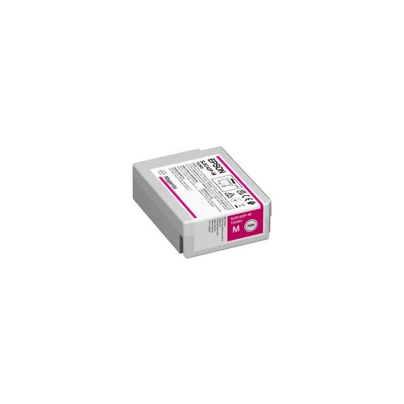 EPSON CARTUCCIA D\'INCHIOSTRO MAGENTA C13T52M340 SJIC42P-M 50ML ORIGINALE EPSON CARTUCCIA D\'INCHIOSTRO MAGENTA C13T52M340 SJIC42P-M 50ML ORIGINALE