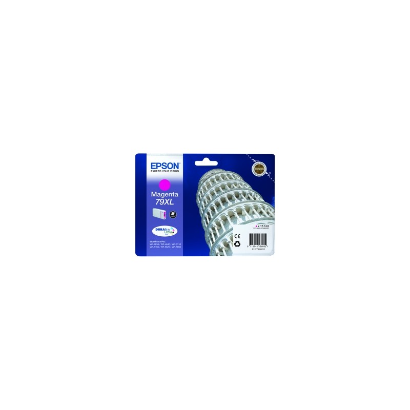 EPSON CARTUCCIA D\'INCHIOSTRO MAGENTA C13T79034010 T7903 2000 COPIE 17,1ML 79XL ORIGINALE EPSON CARTUCCIA D\'INCHIOSTRO MAGENTA C13T79034010 T7903 2000 COPIE 17,1ML 79XL ORIGINALE