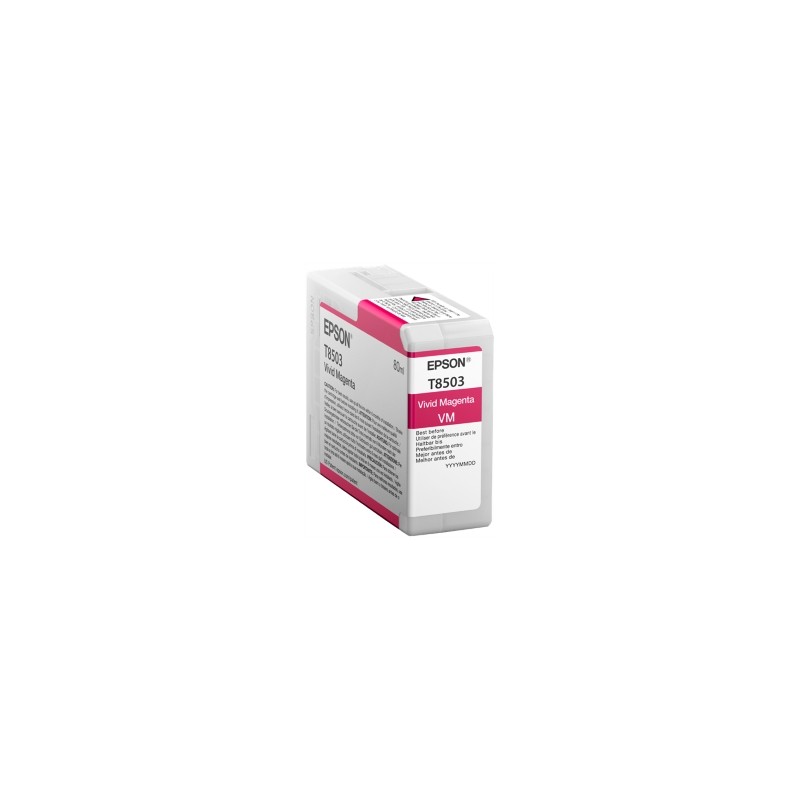 EPSON CARTUCCIA D\'INCHIOSTRO MAGENTA C13T850300 T8503 80ML ORIGINALE EPSON CARTUCCIA D\'INCHIOSTRO MAGENTA C13T850300 T8503 80ML ORIGINALE