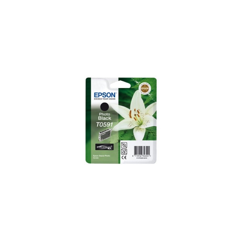 EPSON CARTUCCIA D\'INCHIOSTRO NERO (FOTO) C13T05914010 T0591 13ML ORIGINALE