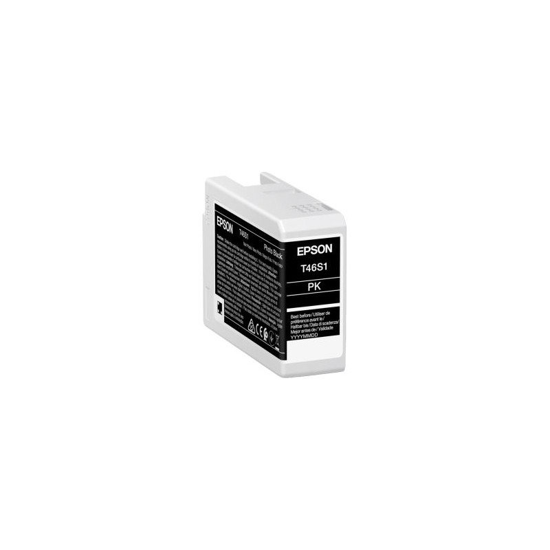 EPSON CARTUCCIA D\'INCHIOSTRO NERO (FOTO) C13T46S100 T46S1 25ML ORIGINALE EPSON CARTUCCIA D\'INCHIOSTRO NERO (FOTO) C13T46S100 T46S1 25ML ORIGINALE