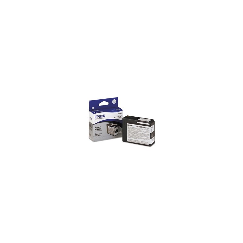 EPSON CARTUCCIA D\'INCHIOSTRO NERO (FOTO) C13T580100 T5801 80ML ORIGINALE