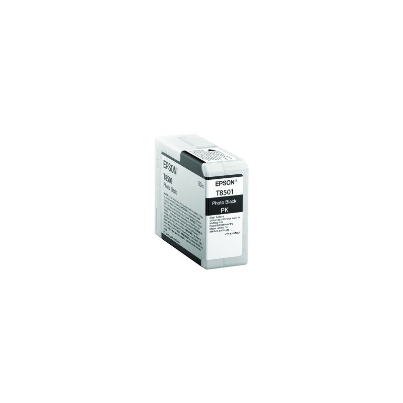 EPSON CARTUCCIA D\'INCHIOSTRO NERO (FOTO) C13T850100 T8501 80ML ORIGINALE EPSON CARTUCCIA D\'INCHIOSTRO NERO (FOTO) C13T850100 T8501 80ML ORIGINALE