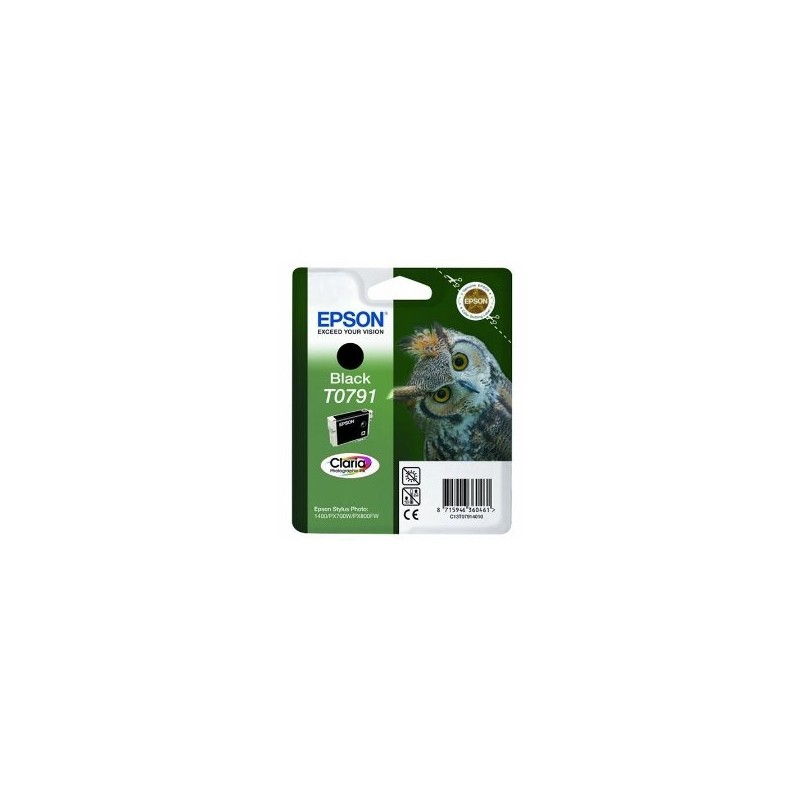 EPSON CARTUCCIA D\'INCHIOSTRO NERO C13T07914010 T0791 540 COPIE 11ML ORIGINALE EPSON CARTUCCIA D\'INCHIOSTRO NERO C13T07914010 T0791 540 COPIE 11ML ORIGINALE