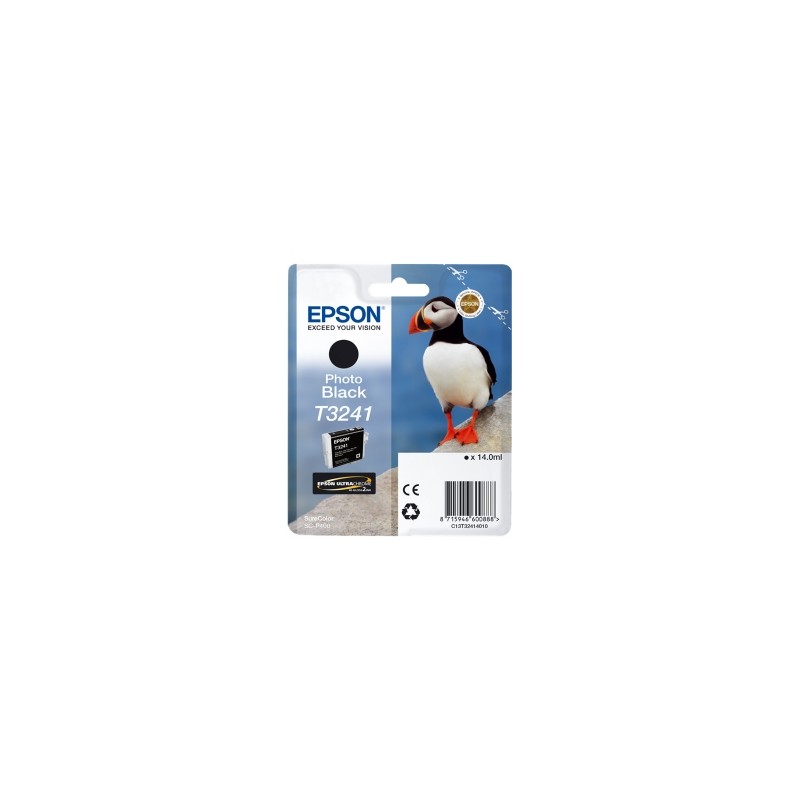 EPSON CARTUCCIA D\'INCHIOSTRO NERO C13T32414010 T3241 4200 COPIE 14ML ORIGINALE EPSON CARTUCCIA D\'INCHIOSTRO NERO C13T32414010 T3241 4200 COPIE 14ML ORIGINALE