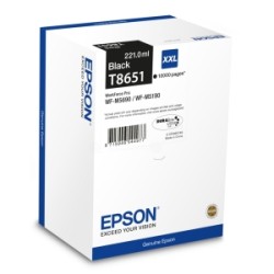 EPSON CARTUCCIA D\'INCHIOSTRO NERO C13T865140 T8651 10000 COPIE 221ML XXL ORIGINALE