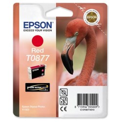 EPSON CARTUCCIA D\'INCHIOSTRO ROSSO C13T08774010 T0877 915 COPIE 11,4ML ORIGINALE