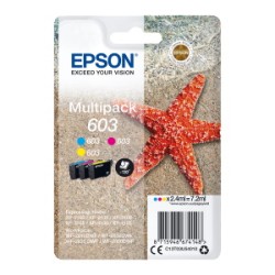 EPSON MULTIPACK CIANO / MAGENTA / GIALLO C13T03U54010 603 ORIGINALE