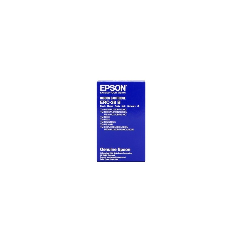 EPSON NASTRO COLORATO NERO C43S015374 ERC-38 B ORIGINALE EPSON NASTRO COLORATO NERO C43S015374 ERC-38 B ORIGINALE