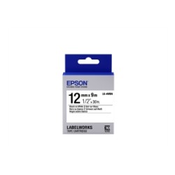 EPSON NASTRO NERO SU BIANCO LK-4WBN C53S654021 12 MM X 9 M ORIGINALE