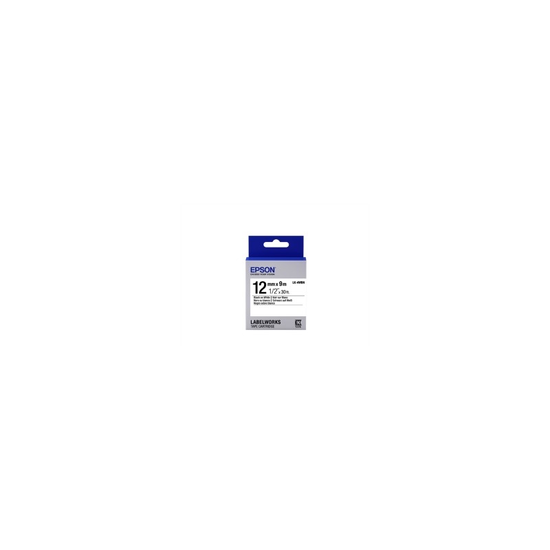 EPSON NASTRO NERO SU BIANCO LK-4WBN C53S654021 12 MM X 9 M ORIGINALE EPSON NASTRO NERO SU BIANCO LK-4WBN C53S654021 12 MM X 9 M ORIGINALE