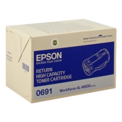 EPSON TONER NERO C13S050691 0691 10000 COPIE CARTUCCIA DI STAMPA RIUTILIZZABILE ORIGINALE