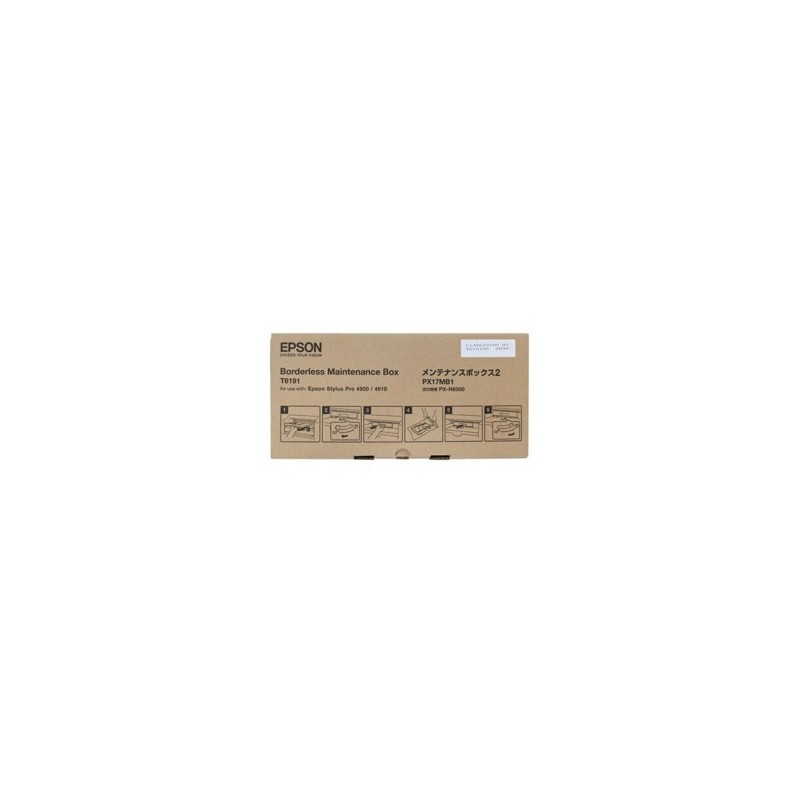 EPSON UNITA DI MANUTENZIONE C13T619100 T6191 CONTENITORE DI MANUTENZIONE, TANICA DI MANUT ORIGINALE EPSON UNITA DI MANUTENZIONE C13T619100 T6191 CONTENITORE DI MANUTENZIONE, TANICA DI MANUT ORIGINALE