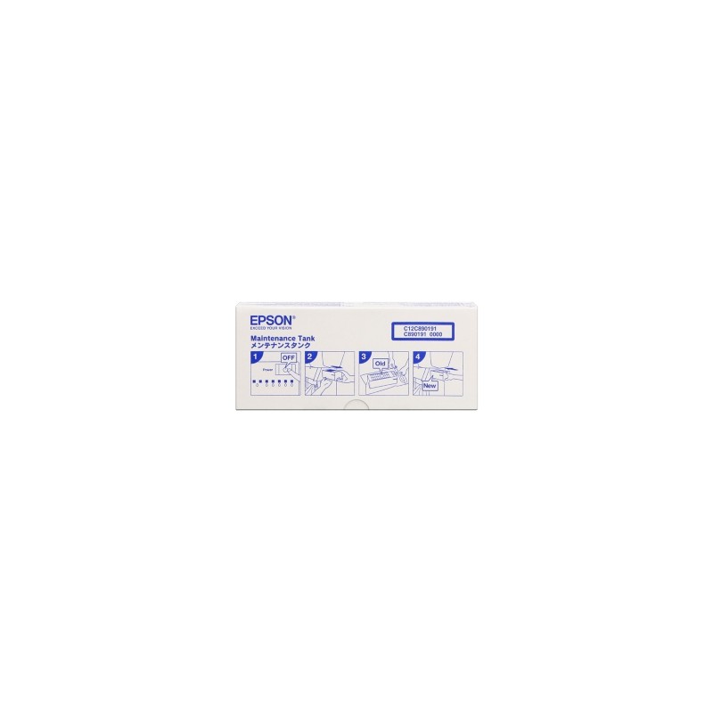 EPSON UNITA DI MANUTENZIONE WARTUNGSTANK C12C890191 CONTENITORE DI MANUTENZIONE, TANICA D ORIGINALE EPSON UNITA DI MANUTENZIONE WARTUNGSTANK C12C890191 CONTENITORE DI MANUTENZIONE, TANICA D ORIGINALE