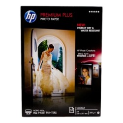 HP CARTA BIANCO CR672A PREMIUM PLUS 20 FOGLI, DIN A4, PREMIO PIA¹ CARTA FOTOGRAFICA LUCIDO ORIGINALE