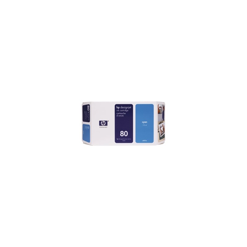 HP CARTUCCIA D\'INCHIOSTRO CIANO C4846A 80 350ML ORIGINALE HP CARTUCCIA D\'INCHIOSTRO CIANO C4846A 80 350ML ORIGINALE