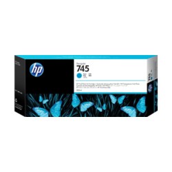 HP CARTUCCIA D\'INCHIOSTRO CIANO F9K03A 745 300ML ORIGINALE