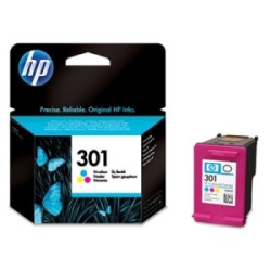 HP CARTUCCIA D\'INCHIOSTRO DIFFERENTI COLORI CH562EE 301 150 COPIE 3ML ORIGINALE