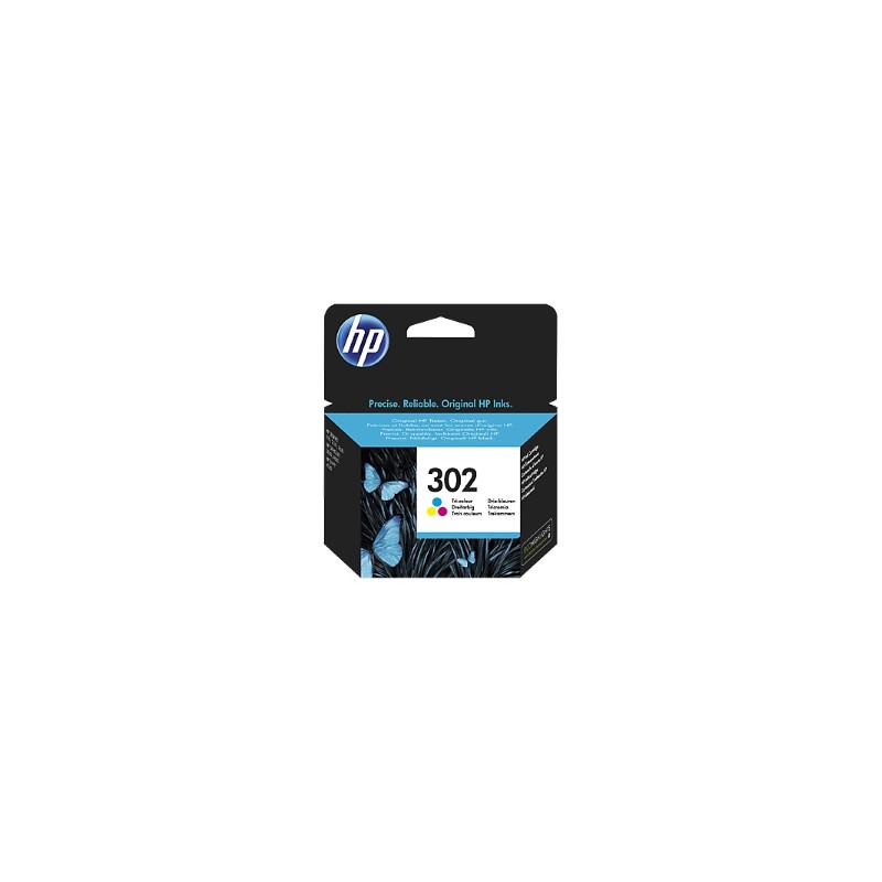 HP CARTUCCIA D\'INCHIOSTRO DIFFERENTI COLORI F6U65AE 302 150 COPIE ORIGINALE HP CARTUCCIA D\'INCHIOSTRO DIFFERENTI COLORI F6U65AE 302 150 COPIE ORIGINALE
