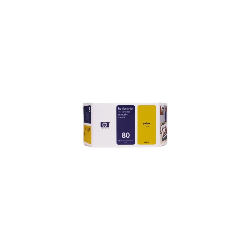 HP CARTUCCIA D\'INCHIOSTRO GIALLO C4848A 80 350ML ORIGINALE HP CARTUCCIA D\'INCHIOSTRO GIALLO C4848A 80 350ML ORIGINALE
