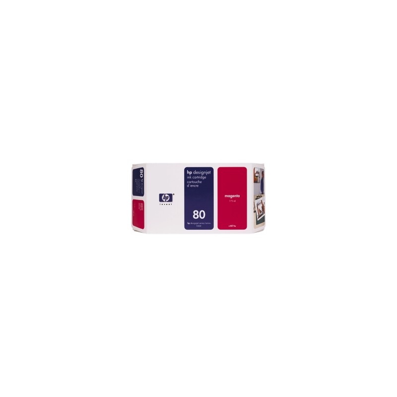 HP CARTUCCIA D\'INCHIOSTRO MAGENTA C4847A 80 350ML ORIGINALE HP CARTUCCIA D\'INCHIOSTRO MAGENTA C4847A 80 350ML ORIGINALE