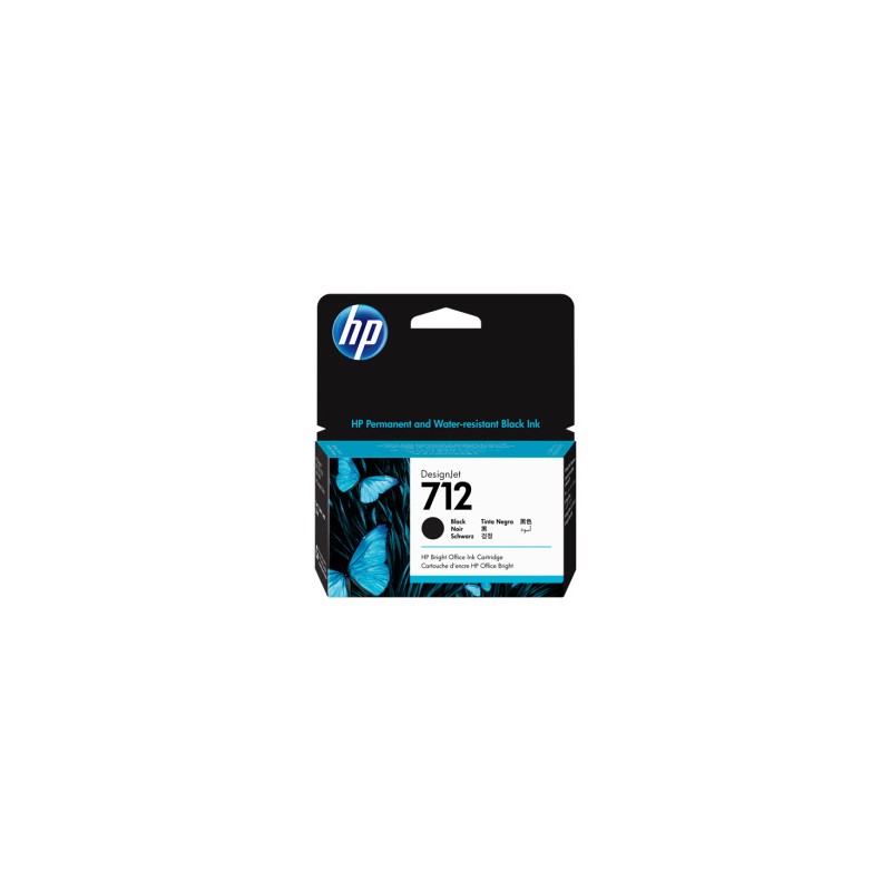 HP CARTUCCIA D\'INCHIOSTRO NERO 3ED70A 712 38ML ORIGINALE HP CARTUCCIA D\'INCHIOSTRO NERO 3ED70A 712 38ML ORIGINALE
