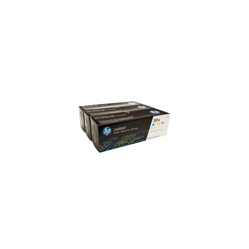 HP MULTIPACK CIANO / MAGENTA / GIALLO CF370AM 305A CE411A + CE412A + CE413A ORIGINALE HP MULTIPACK CIANO / MAGENTA / GIALLO CF370AM 305A CE411A + CE412A + CE413A ORIGINALE