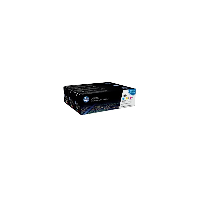 HP MULTIPACK CIANO / MAGENTA / GIALLO CF373AM 125A CB541A + CB542A + CB543A ORIGINALE