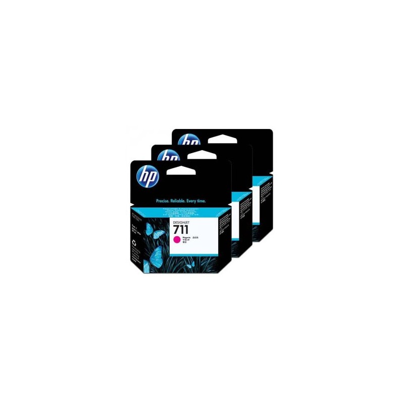 HP MULTIPACK MAGENTA CZ135A 711 3-PACK 29 ML ORIGINALE HP MULTIPACK MAGENTA CZ135A 711 3-PACK 29 ML ORIGINALE