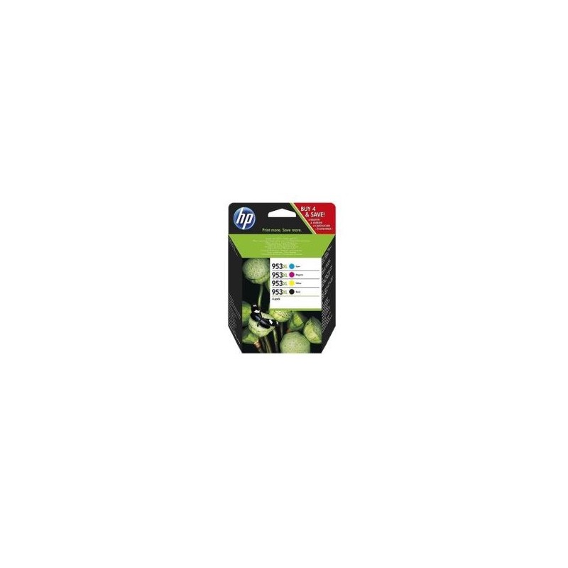 HP MULTIPACK NERO / CIANO / MAGENTA / GIALLO 3HZ52AE MCVP 01 953 XL ORIGINALE HP MULTIPACK NERO / CIANO / MAGENTA / GIALLO 3HZ52AE MCVP 01 953 XL ORIGINALE
