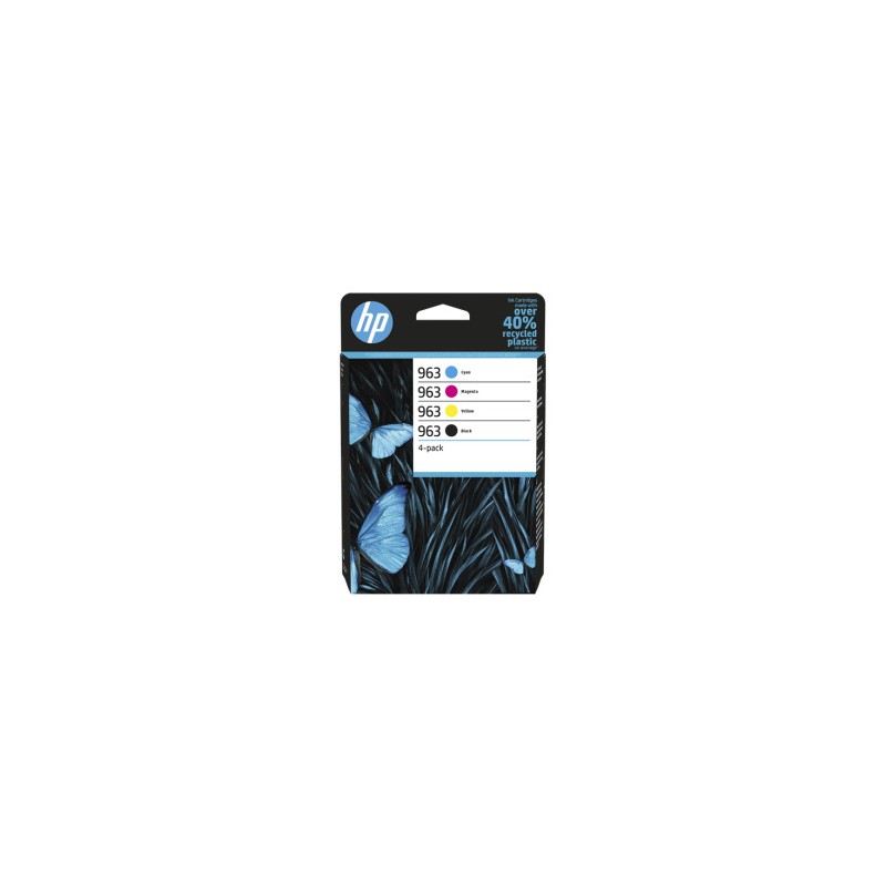 HP MULTIPACK NERO / CIANO / MAGENTA / GIALLO 6ZC70AE 963 ORIGINALE HP MULTIPACK NERO / CIANO / MAGENTA / GIALLO 6ZC70AE 963 ORIGINALE