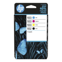 HP MULTIPACK NERO / CIANO / MAGENTA / GIALLO 6ZC71AE 932 / 933 ORIGINALE