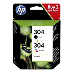 HP MULTIPACK NERO / DIFFERENTI COLORI 3JB05AE 304 ORIGINALE